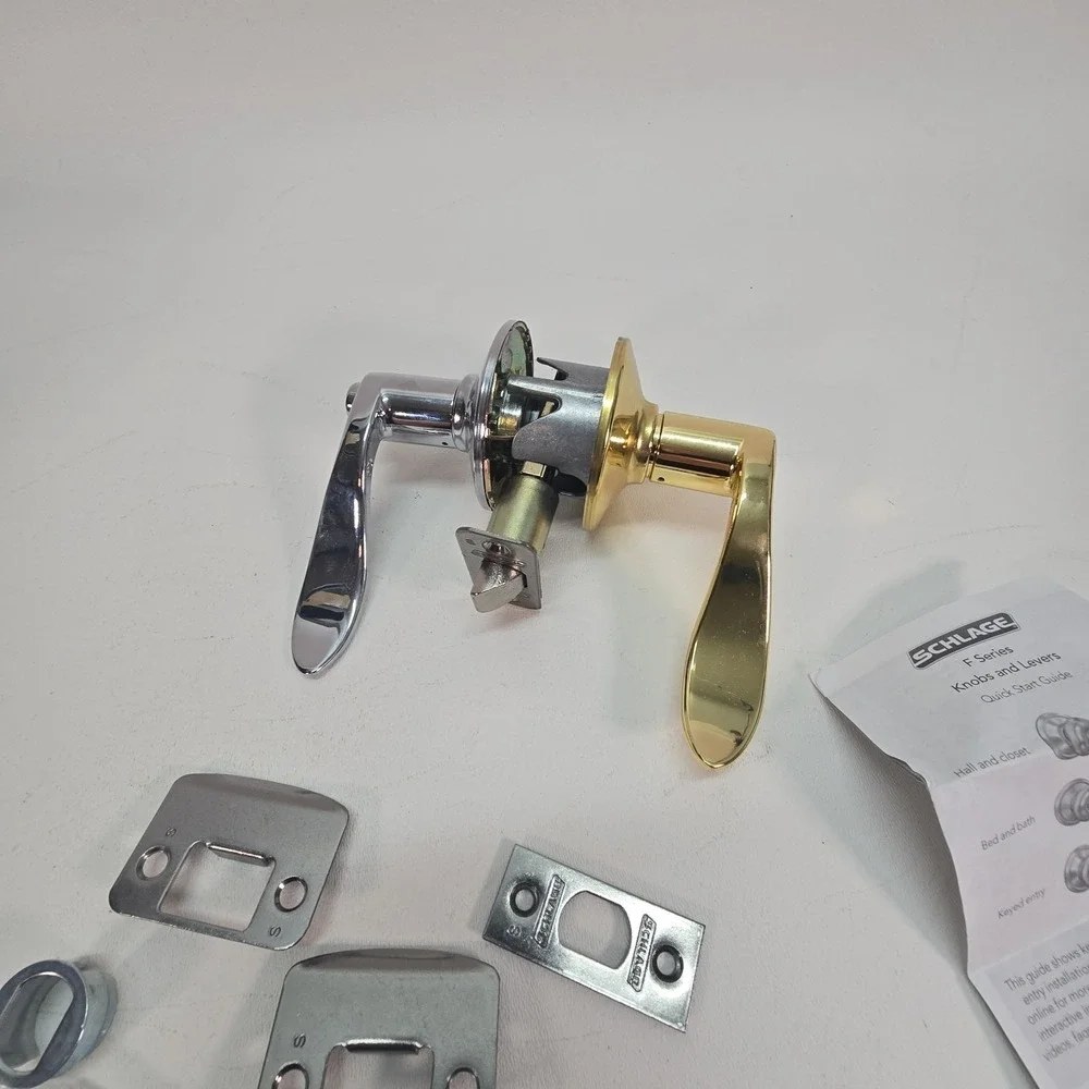 Schlage F40-ACC-605-625-RH‎ Bed/Bath Door Handle 16-210 Latch 10-063 Strike